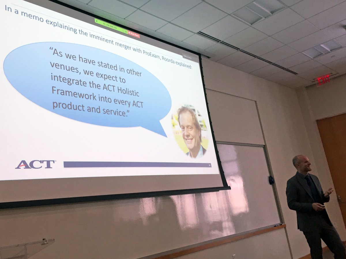 ACTNext's tweet image. "Zen &amp;amp; the Art of Competency Maintenance" #ACTTechTalks from Ryan O'Connor and @brandon_edu. They discussed the application of the @ACT Holistic Framework across common core and ed. standards from K12 to college/career. 💙 THANK YOU! 🙏🏽
#ACTWorkKeys #SEL
