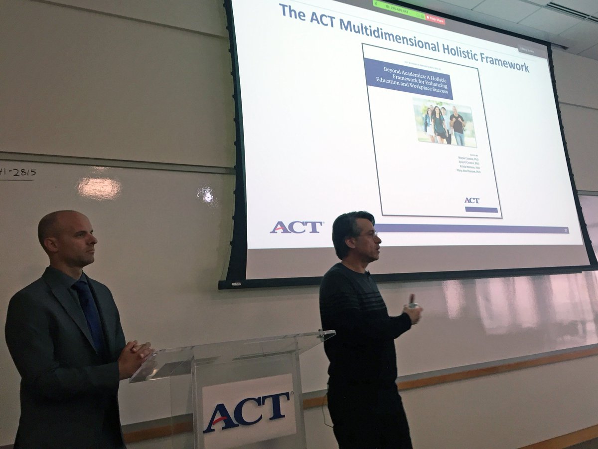 ACTNext's tweet image. "Zen &amp;amp; the Art of Competency Maintenance" #ACTTechTalks from Ryan O'Connor and @brandon_edu. They discussed the application of the @ACT Holistic Framework across common core and ed. standards from K12 to college/career. 💙 THANK YOU! 🙏🏽
#ACTWorkKeys #SEL
