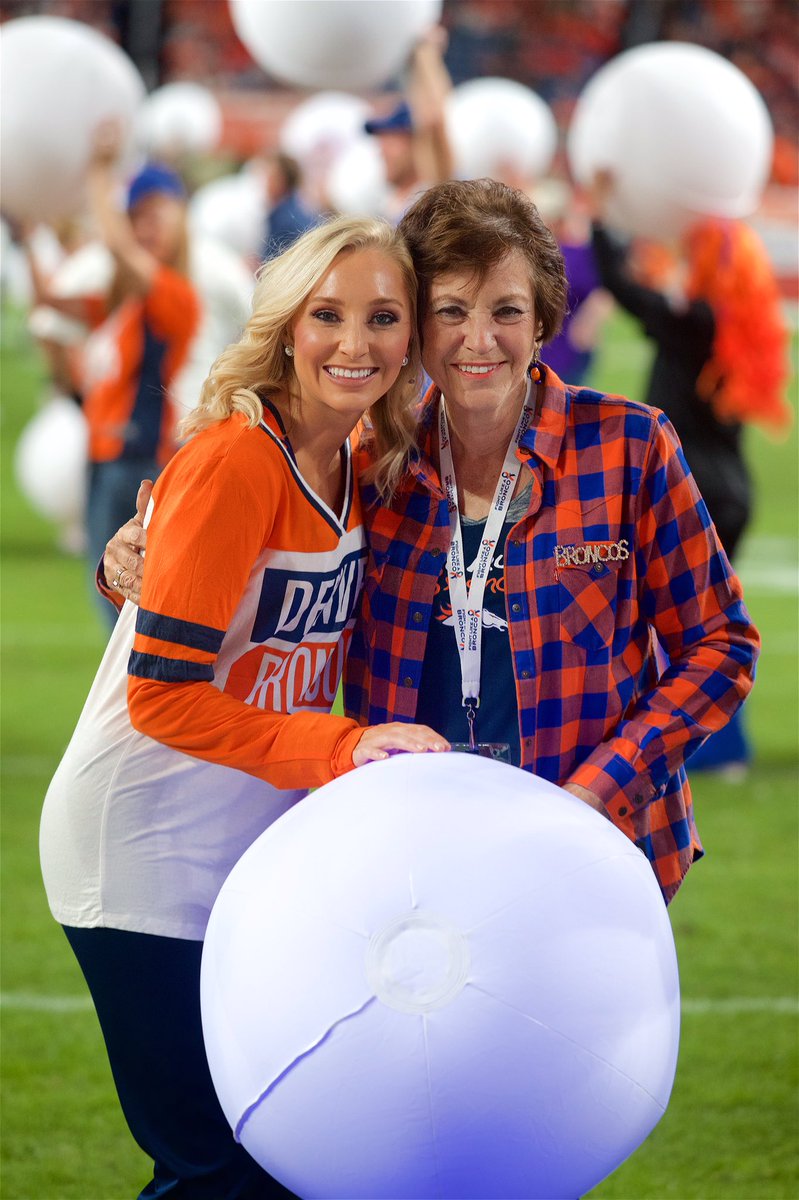 #TBT to this very special day where I got to share the field with my beautiful grandmother and celebrate her during the #FightLikeABronco game. I will cherish this moment forever 💙