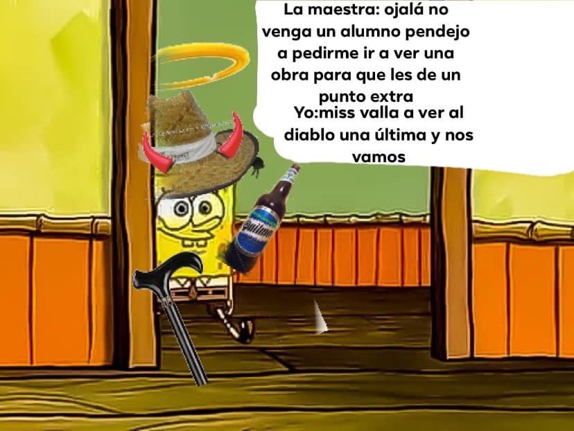 Amo mucho este meme que alguien del público hizo sobre AL DIABLO, LA ÚLTIMA Y NOS VAMOS. 

Todos los elementos, awww. ¡Joya!