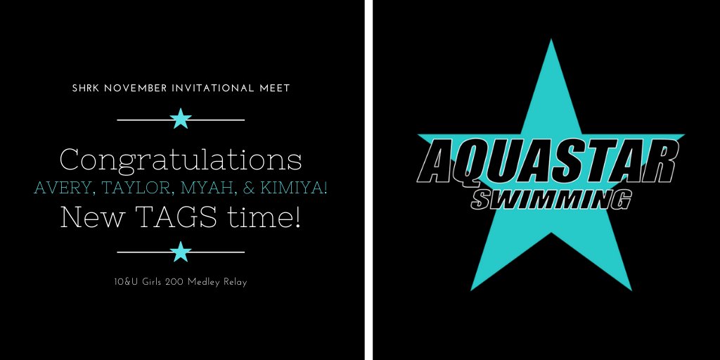 swimaqua's tweet image. Way to go girls!  #swimaqua #fastswims