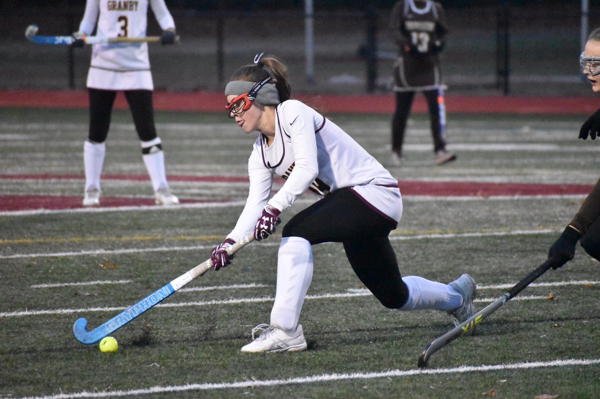 Out in Granby for some Class S field hockey action. <a href="/GranbySports/">Granby Sports</a> leads Thonaston 3-0 at halftime of the state quarterfinals.