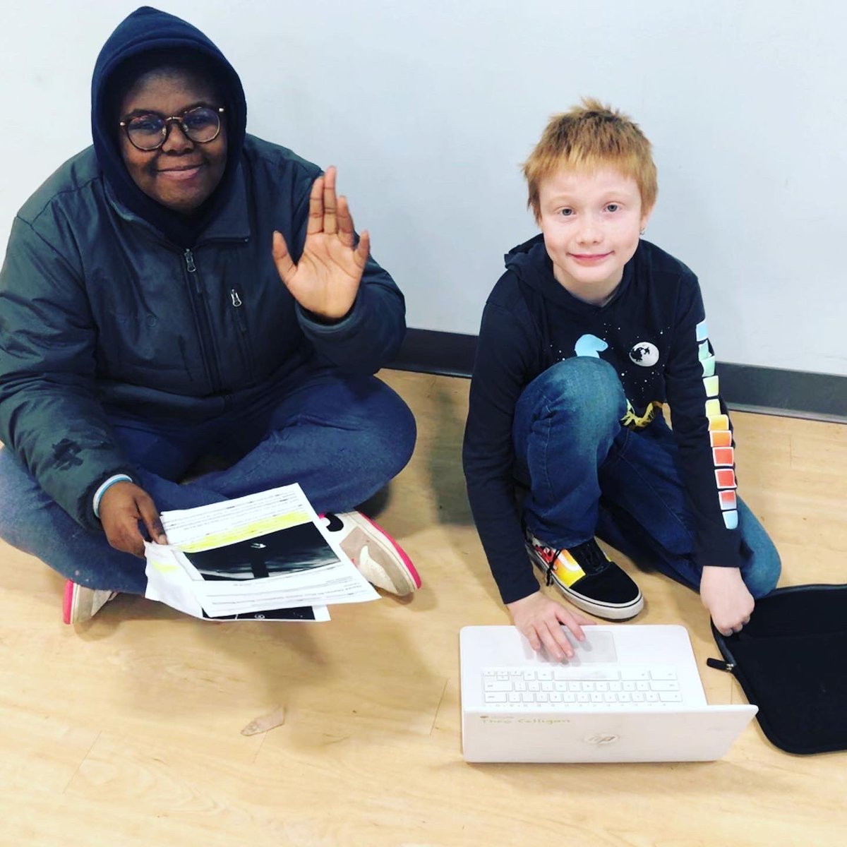 unitycharter's tweet photo. .@unitycharter middle schoolers are hard at work “peer tutoring” and helping their younger buddies unwind with a little organized play. #problemsolvingfortheplanet @NJCSA @DrLRepollet @GovMurphy https://t.co/Zu7v63seI4