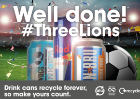 ThreeRiversDC's tweet photo. Well done England , Now for your challenge you can win.
#tackle the challenge to recycle all your drink cans, in order to help make the world a better place to live. #MetalRecyclesForever #england1000 #ENGvMON @EveryCanCounts @HertsWasteAware @AluproUK https://t.co/qQl785kDHc