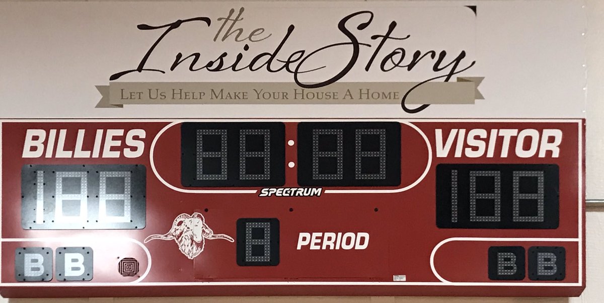 THANK YOU <a href="/InsideStory/">A Inside Story</a> for our nice, new scoreboard! <a href="/billiesports/">Fredericksburg Athletics</a> #HomeTeamWins