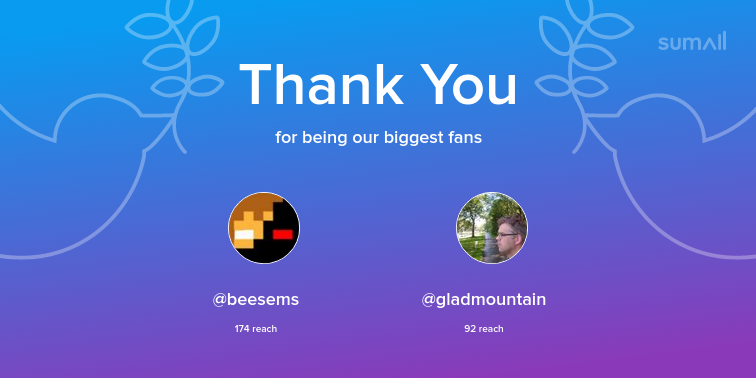 NlChicken's tweet photo. Our biggest fans this week: beesems, gladmountain. Thank you! via https://t.co/gfGd9aGyML https://t.co/Nfjz4bWpNI