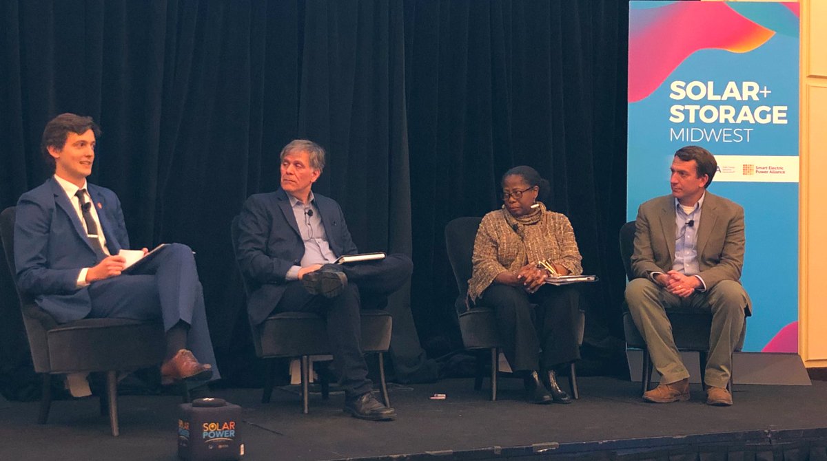 Our managing partner, Jon Carson, is discussing our #SolarforAll work on the #SolarStorageMidwest Conference panel, ‘Clean Energy Accessibility for All’ w/ Vito Greco (@Elevate_Energy), Naomi Davis (@BlacksInGreen), & moderated by John Delurey (@votesolar).