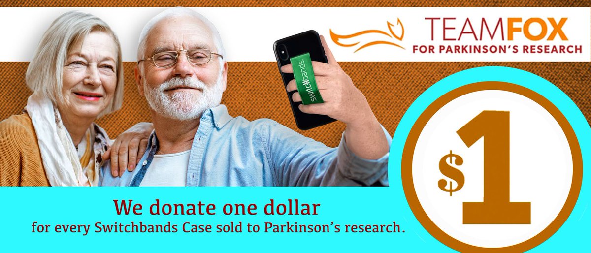 TEAMFOX's tweet image. Today we're celebrating the launch of @switchbands  contribution to high-impact research programs! A portion of proceeds from every case sold will benefit Team Fox. We appreciate your support! #GoTeamFox