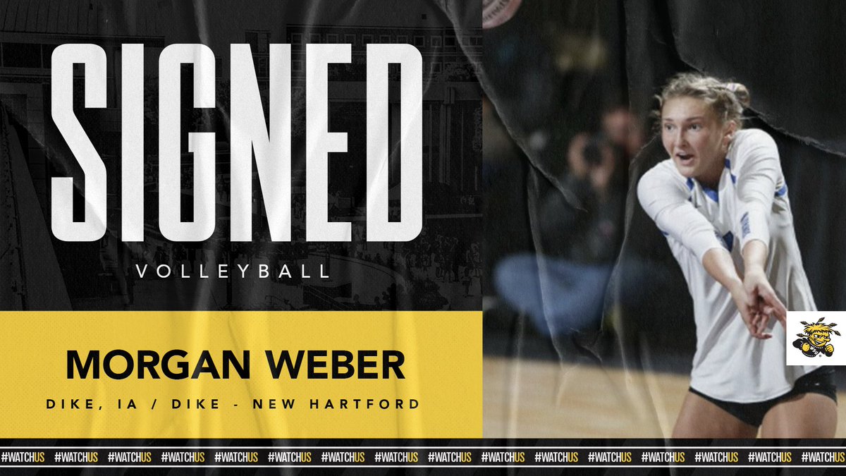 The Shockers have signed Morgan Weber, an outside hitter from Dike, Iowa.

Welcome to the Wichita State family, Morgan! 

#watchus 🏐🌾