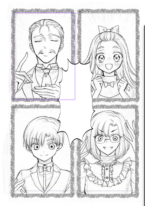 次回も洋物ファンタジーホラーです?
洋物は服を描くのが楽しい♫ 