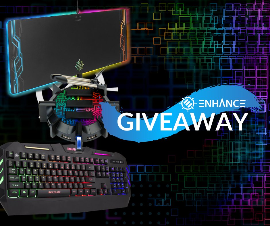 accessorypower's tweet photo. GIVEAWAY TIME! 🏆 Get your hands on this sweet ENHANCE gaming package 🌟🌟 Simply tag 2 of your friends by commenting on this post for a chance to win! For more info visit our Facebook page.

A winner will be selected at random on November 21, 2019. 🕛👍 https://t.co/w0l9Jos539