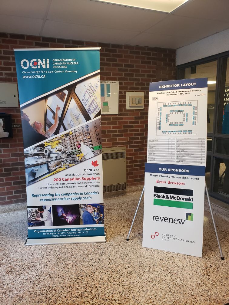 OCNI_'s tweet photo. What a great turnout for today's OCNI/@Bruce_Power Nuclear Job Fair at the Sydenham Campus in Owen Sound! Thank you to all our Exhibitors, Sponsors and Attendees. #nuclear #jobfair #Career https://t.co/kUcpJq0OpJ