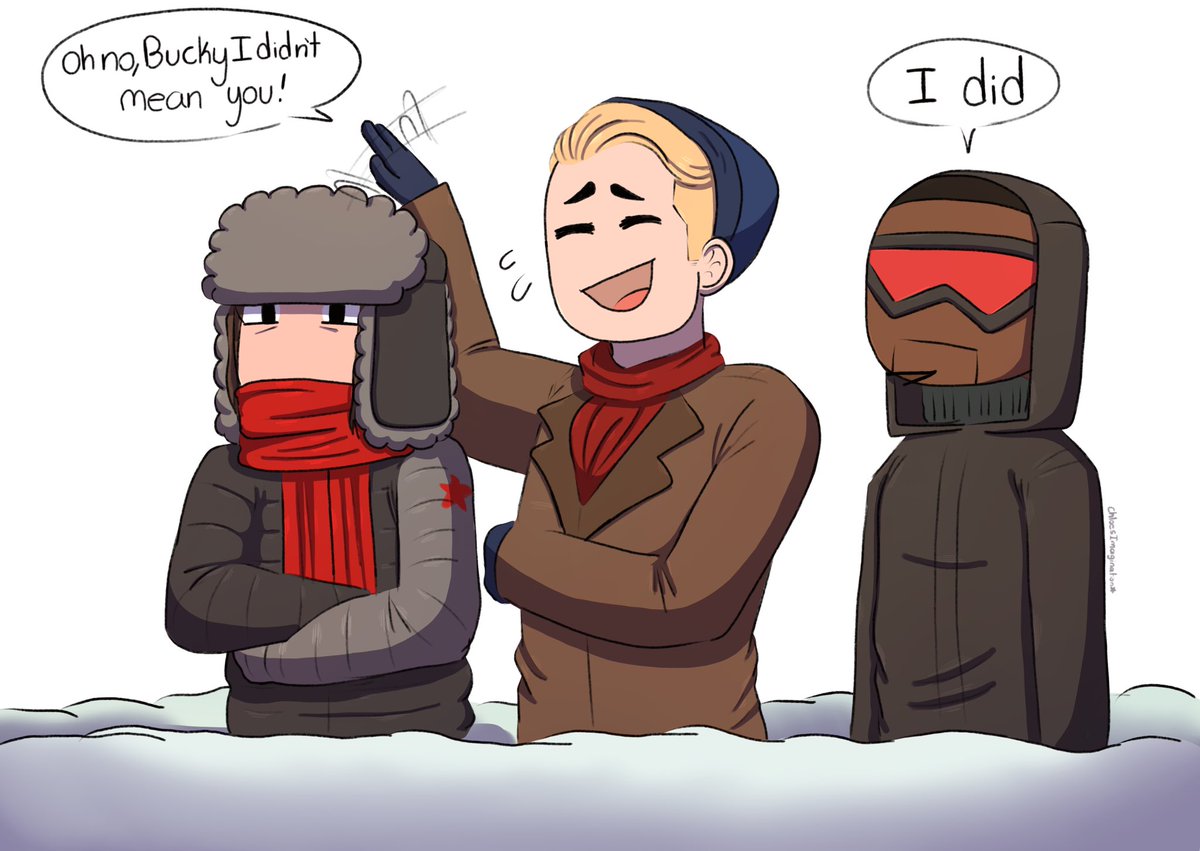 ❄️They are just chillin❄️ #FalconAndWinterSoldier 