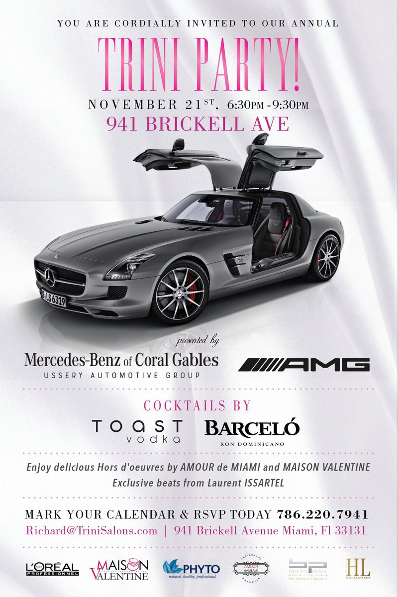 SAMSaysMiami's tweet image. #November21 #TriniSalon #TriniParty #MiamiBrickell 6:30pm with cocktails by @ToastVodka @ @BarceloRum