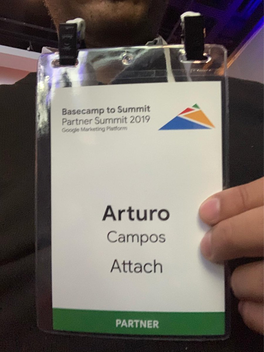 Attachconsultor's tweet photo. Attach presente en el Partner Summit 2019 de Google .
Nuestro Director de Analytics, Arturo Campos, participó de este evento que reúne a los mejores Google Marketing Platform Partners.
#attach #attachdigital #google #partnersummit2019 #googlepartnersummit #consultoríadigital https://t.co/KUKwuPy1jH