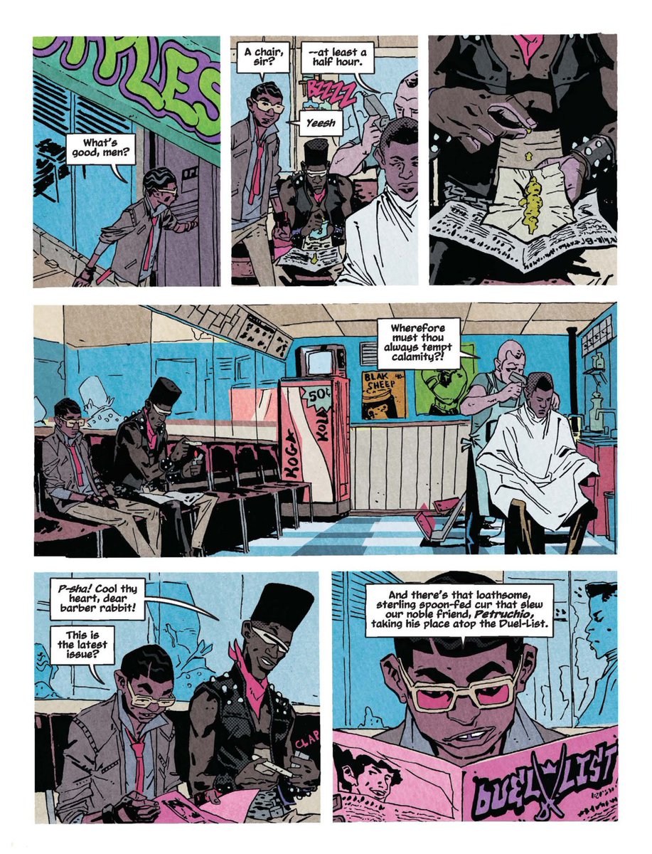 11. PRINCE OF CATSBy  @RaynardFaux,  @jaredkfletcher,  #JordenHaley,  @jonvankin,  #WillDennis and  @greglockardSome of the best storytelling in comics happens in this re-imagining of Romeo and Juliet.Just exquisite work!