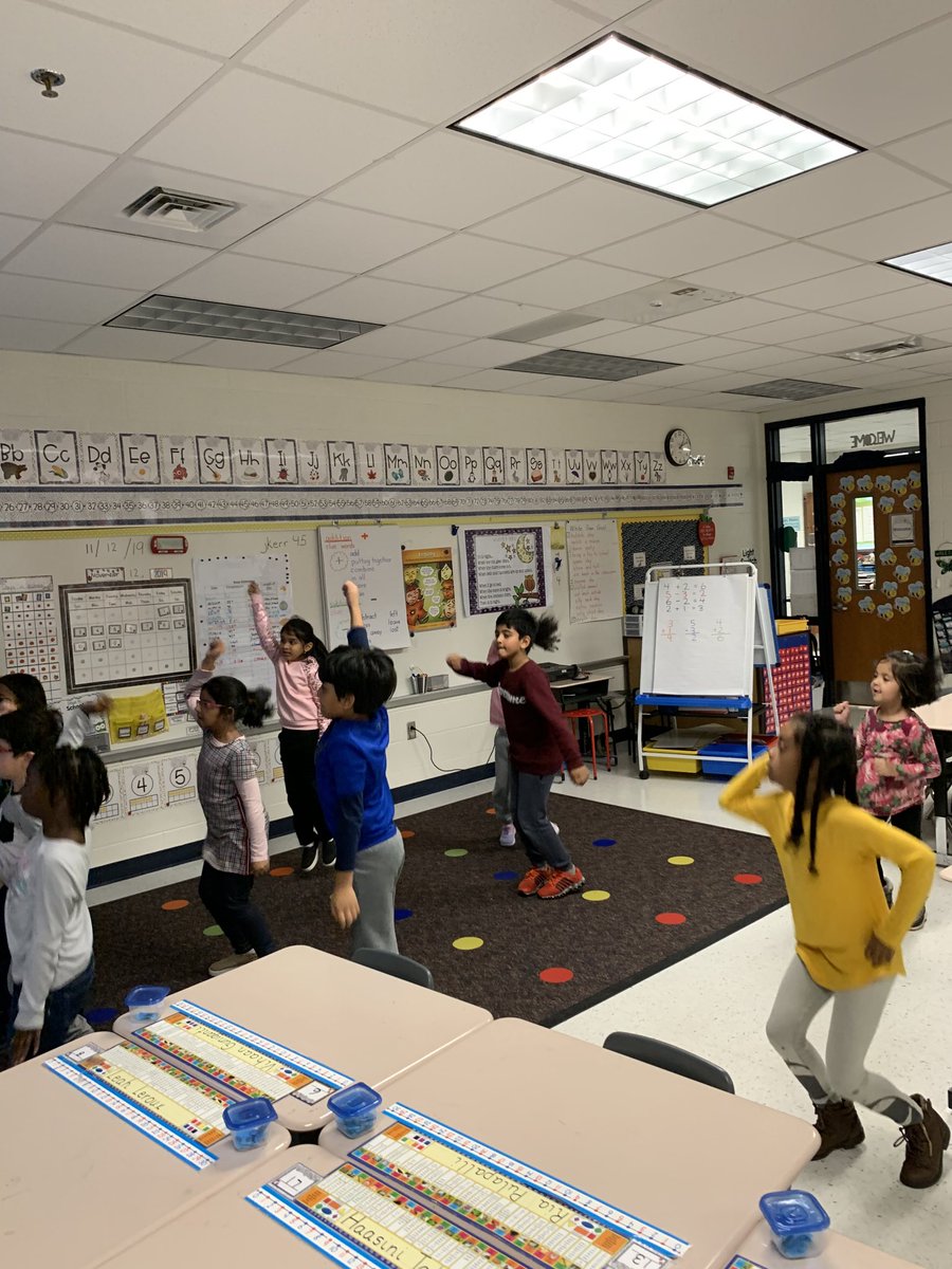 Celebrating 150 white paws with a dance party! ⁦<a href="/RLCPrincipal/">Diane Insari</a>⁩