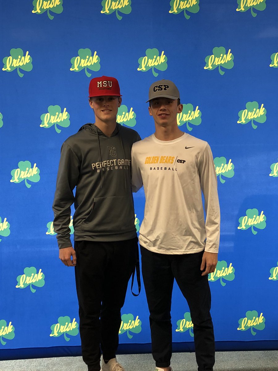 IrishBaseballMN's tweet image. Concordia St. Paul and Minot St. are getting great additions next year! @loganshaffer17 and @gage_yost congrats men! #WeR1 #BaseballBrothers #RippleEffect
