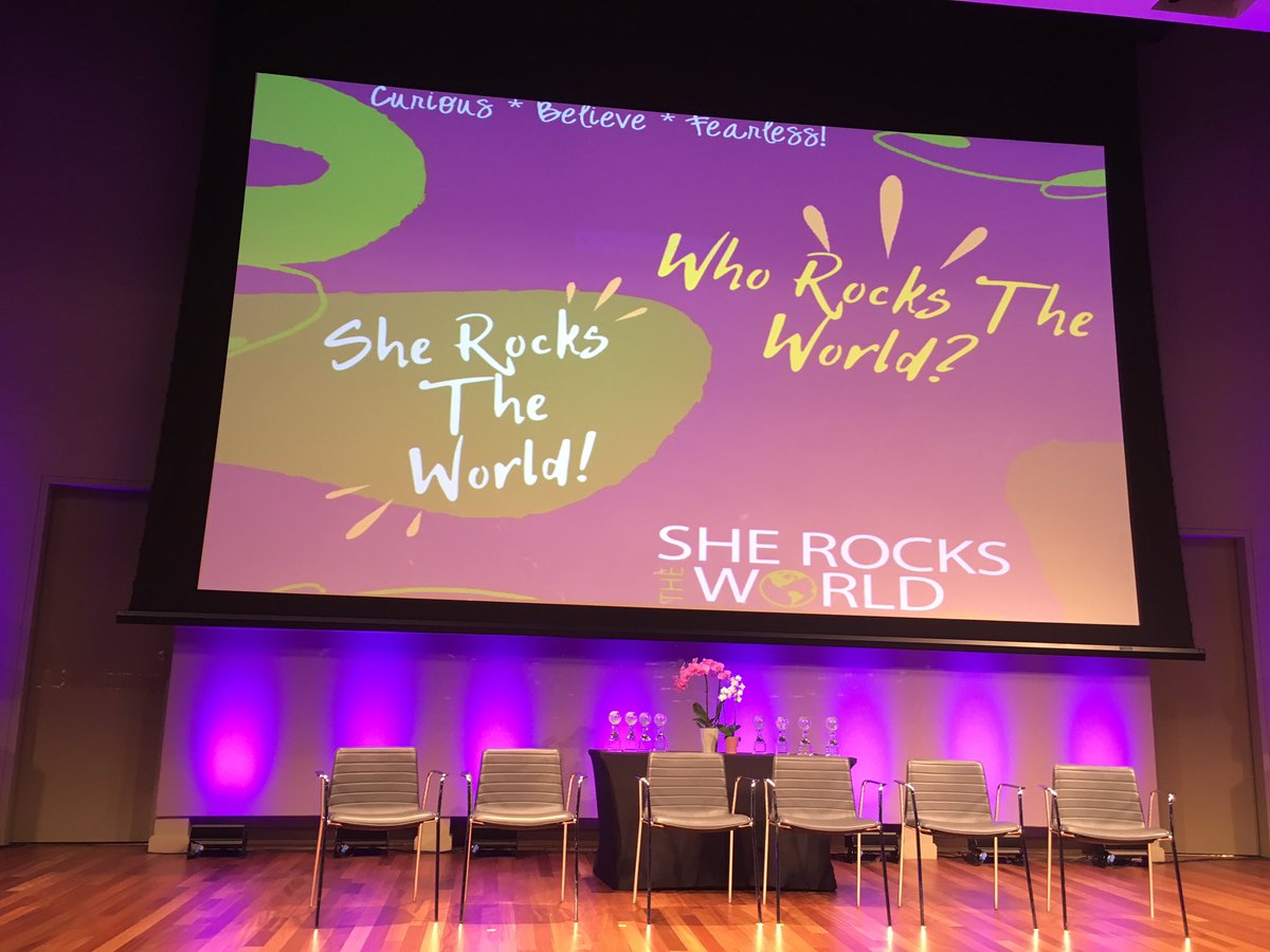 SharonSaidWhat's tweet photo. How exciting! We are here at the @SheRocksWorld Annual Awards Gala to celebrate one of our most amazing youth @CPDCVolunteers!! https://t.co/Li1BW4TIrA