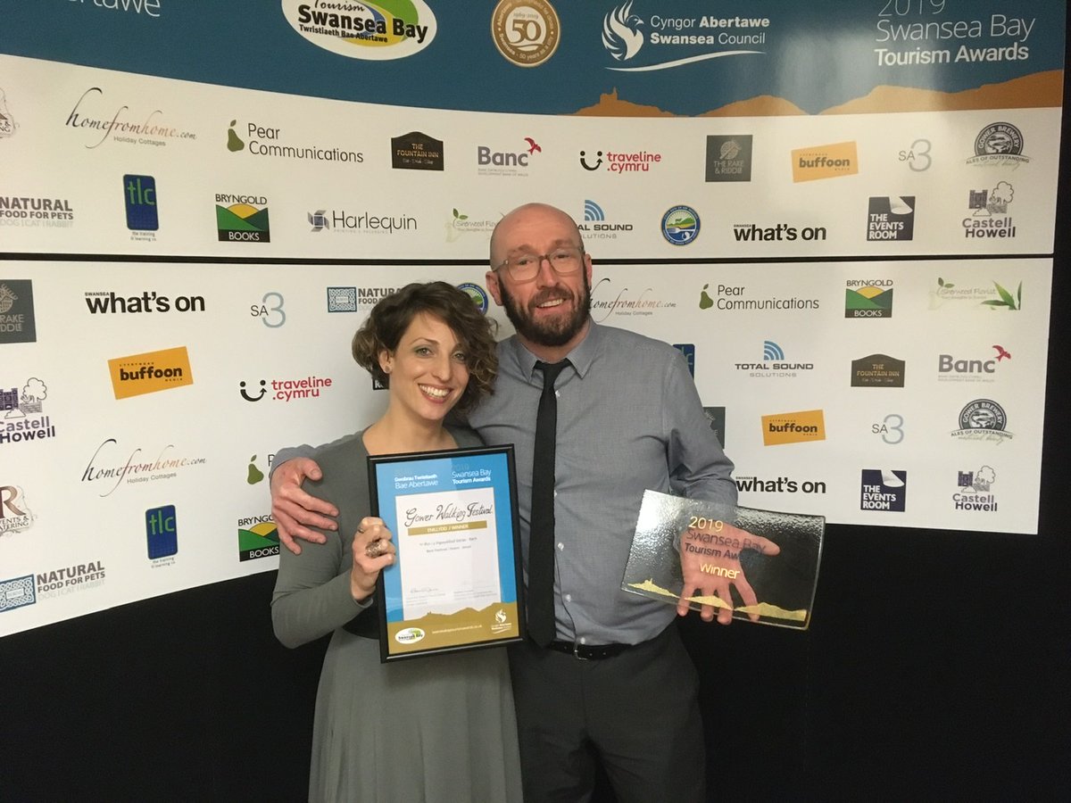 VisitSwanseaBay's tweet photo. Congratulations to Gower Walking Festival @GowerWalking - Best Festival / Event (Small)π₯ Category sponsored by @TheEventsRoom
#SBTA19 #SwanseaBayTourismAwards https://t.co/4cjUgXofGB