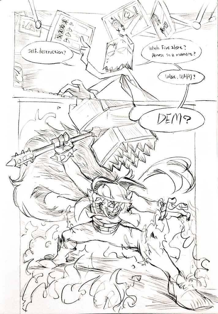 #drFlug #Villainousfanart #Dem
Sequel to "微闇" &amp; "highschool flug"
May contain something sort of gruesome &amp; violence.

 Here is DEM.

微光 ⑥ 