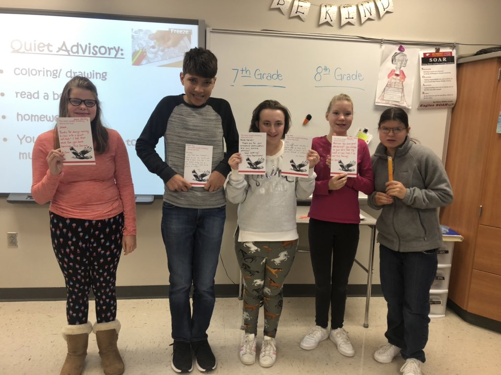 SPearlmutter's tweet image. These awesome students were caught SOARing above the line! Keep up the great work! #inspireandguide #werbwms #SOAR