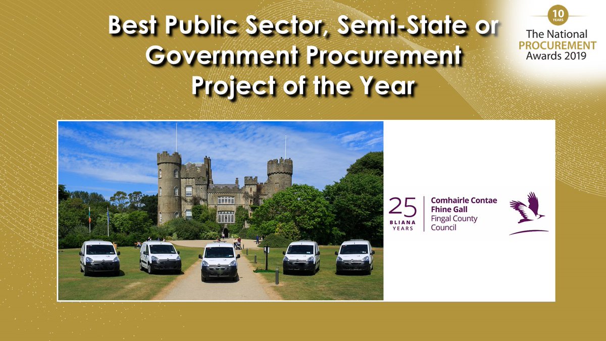The National Procurement Awards (@procureawards) on Twitter photo Well done to Establishing a Central Procurement Unit - <a href="/Fingalcoco/">Fingal County Council</a> on winning Best Public Sector, Semi-State or Government Procurement Project of the Year! #ProcureAwards Well done to Establishing a Central Procurement Unit - <a href="/Fingalcoco/">Fingal County Council</a> on winning Best Public Sector, Semi-State or Government Procurement Project of the Year! #ProcureAwards