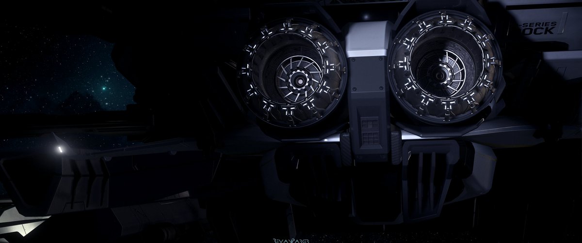 Those are some beautifully detailed engines right there!  

#StarCitizen #pcgaming #mmo #virtualphotography  #screenshot #starcitizensceenshot #design #gamingphotography #spaceships #cosmos #exploration #scenic #startrek  #moon #engines #detailshot