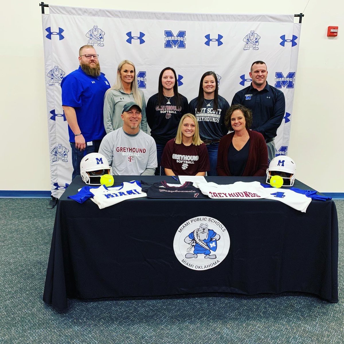 FSCCSBHounds's tweet photo. Welcome aboard Kori Robison! Kori is a utility player from Miami High school. Welcome to the Greyhound softball family @KoriDane #family #NLI #SigningDay https://t.co/aq3CrJds5j