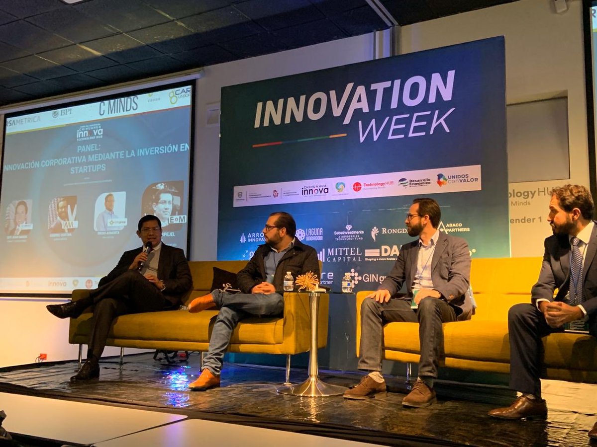 GabrielCortina2's tweet image. Gracias a Chihuahua Innova por la invitación a participar en el Panel Innovación a través de la inversión en Startups y a mis compañeros panelistas @ESPECRUEL Guy Jean Savoir @diego_armenta #WeAreWayra #WeScaleStartups @WayraMexico