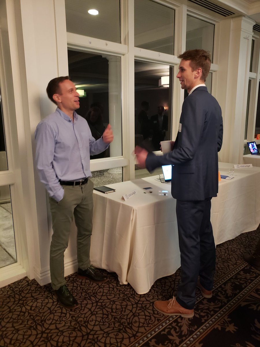 Cookson_Comm's tweet photo. Competing companies include @Aislingorganics, @ChymeNow,
Clairways and @Tanosteel.
#TechOut2019 https://t.co/zEFJH7S0Yf