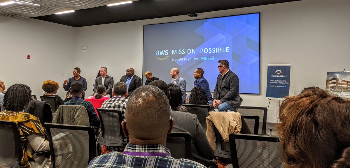 Excuse me while my mind is being blown at this #missionpossible event. I appreciate these events because I always have an opportunity to bring something back to my community
@rcie_atlanta
@1863ventures
@awscloud 

#missionpossible #innovation #governmentinnovation