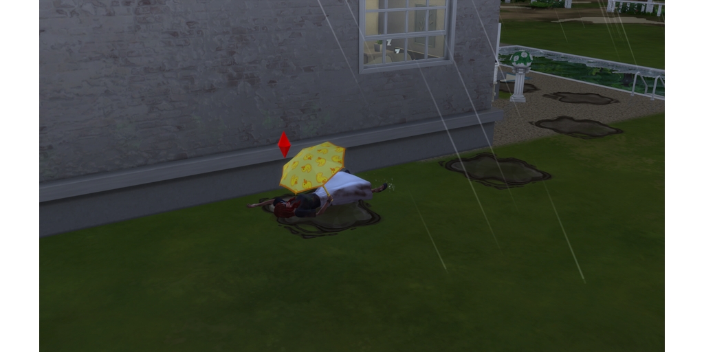 missmayashea's tweet photo. She has done it AGAIN on her way back inside. This is hilarious! #thesims4 #sims4 #simfail #TheSims4 https://t.co/Kaeb9hh4aF