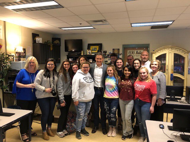 Governor Bill Lee & Education Commissioner Penny Schwinn recently stopped at Clay County High School as they toured #TheGreat38th. Both visited with students, teachers, and administrators. Also, we sure do appreciate the Governor for visiting with our EMS personnel.