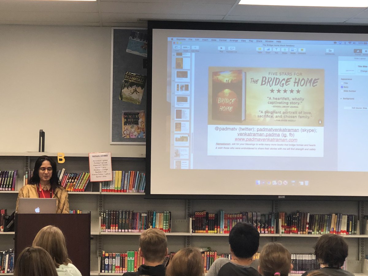 Thank you @padmatv for speaking about your #GlobalReadAloud More importantly, thank you for making a bridge to our 2 young Tamil students who couldn’t believe they were hearing their language at school! “Always keep your Tamil alive. It is your story. It is your home!” #106learns