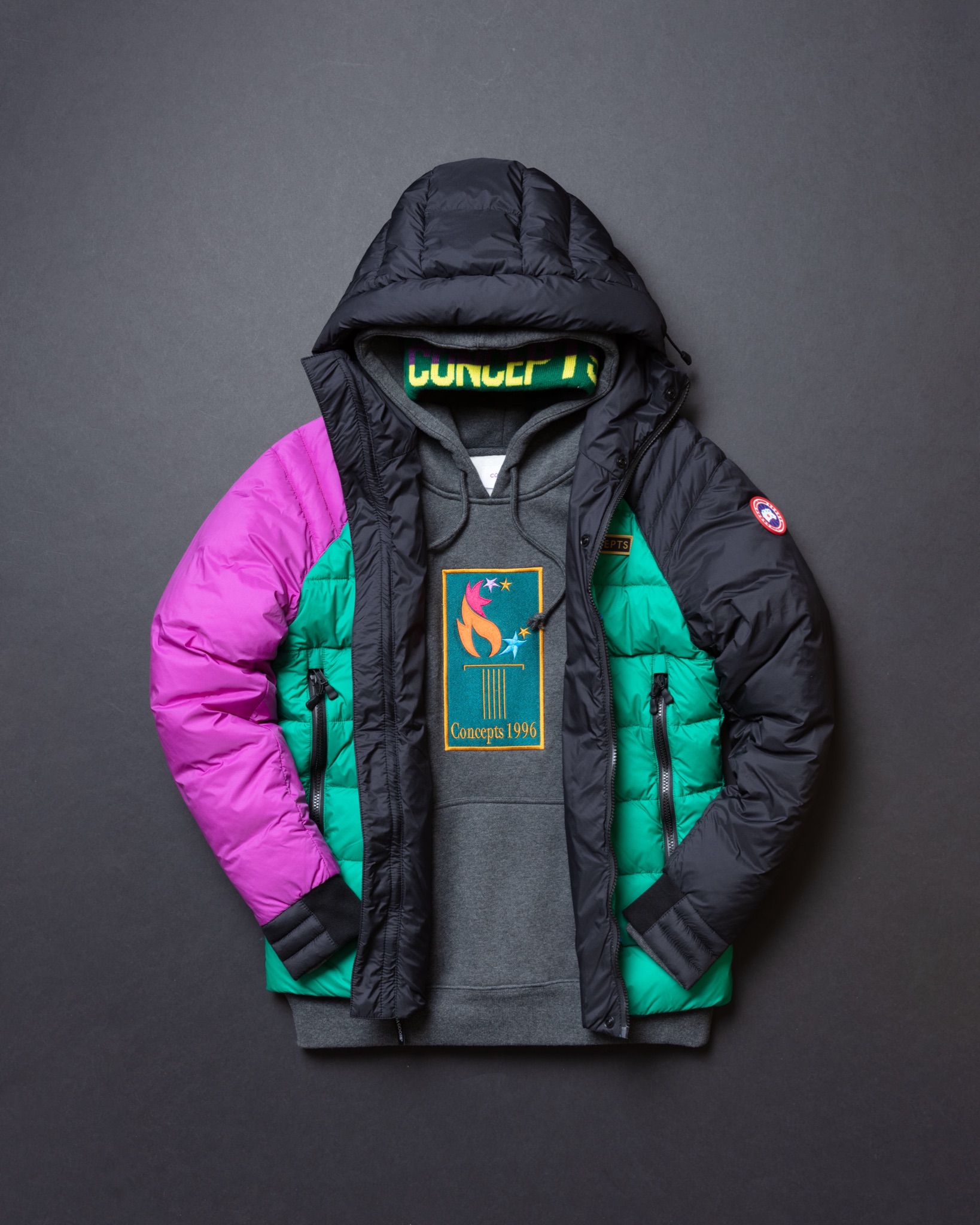 CNCPTS on X The Concepts x Canada Goose Reversible Legacy Jacket Concepts FW 19 Drop 2 Apparel Accessories will be available Friday 11 15 in Boston New York and https t 7asn2tVq9l at 10AM