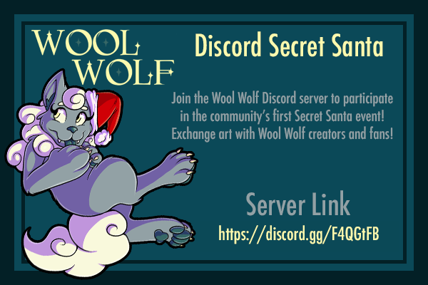 Are you part of the Wool Wolf Discord? We’re hosting a Secret Santa event! Join the server for more information! discord.gg/F4QGtFB