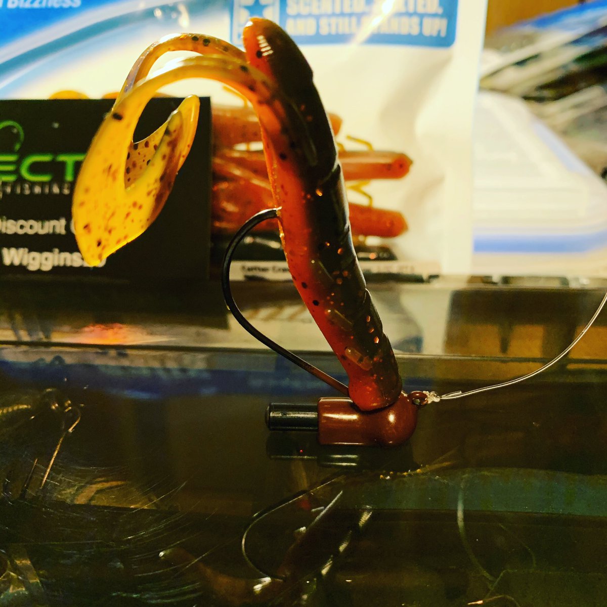 BOOM!!! The new <a href="/VectorHooks/">Vector Hooks</a> shake,rattle &amp; roll shakey head paired with a  #bizzbaits Cutter Craw. The best one two punch in the #bizzness. No doubt this presentation will crush em.