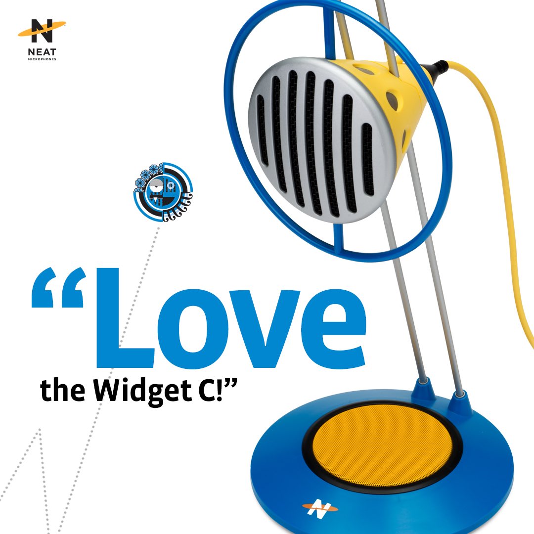 NeatMics's tweet photo. Spectacular 24bit-96kHz audio that will capture your imagination. The Widget C desktop USB microphone, from Neat.
•
#neatmicrophones #neatmics #usbaudio #desktopmicrophone #desktopmic #streaming #twitch #livestream #mixr #podcast #podcaster #musician #artist #skype #vlogger https://t.co/pzgJd7eabo