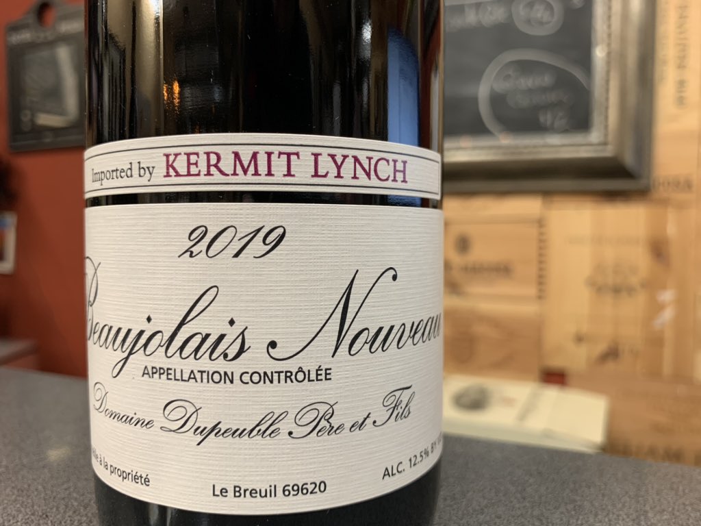 2019 has arrived and before you roll your eyes and dismiss this particular Nouveau you need to taste it first. Bright notes of raspberry, violets, heather, lavender, with a pleasant juicy texture. Serious AND whimsical Beaujolais Nouveau! $18 and in stock.
