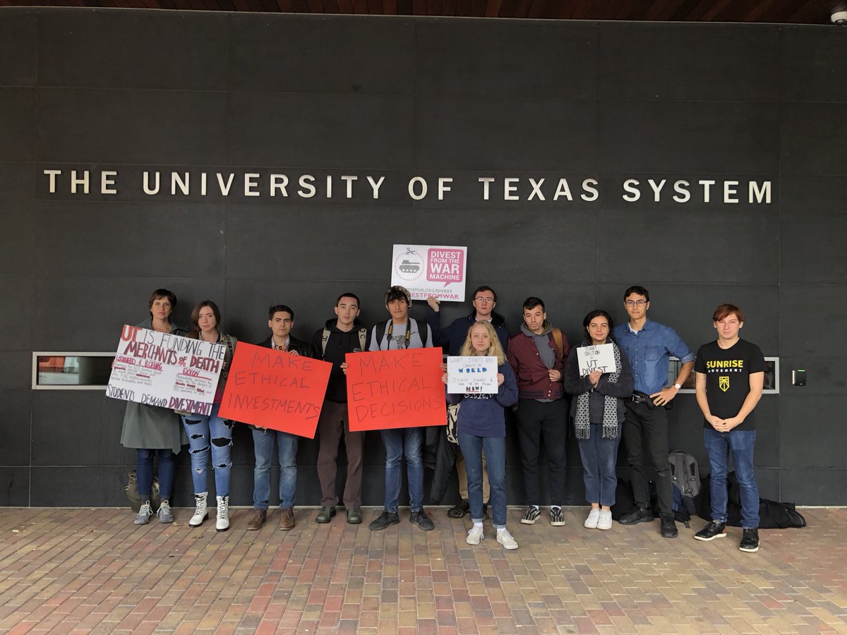 divest_ut's tweet image. Today we showed @utsystem that we are taking divestment very seriously. 

@gregfenves even defended genocide-complicit corporations straight to our faces. This is unacceptable.

Students will not rest until @UTAustin divests from ALL unethical corporations. 

#UTDivest
