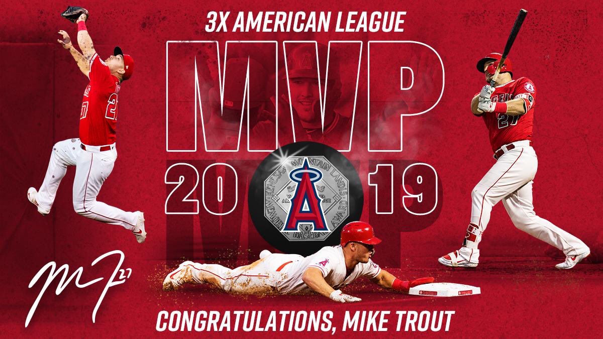 Mar_e_o17's tweet photo. Beautiful #TroutMVP https://t.co/yiwBvy3XiH