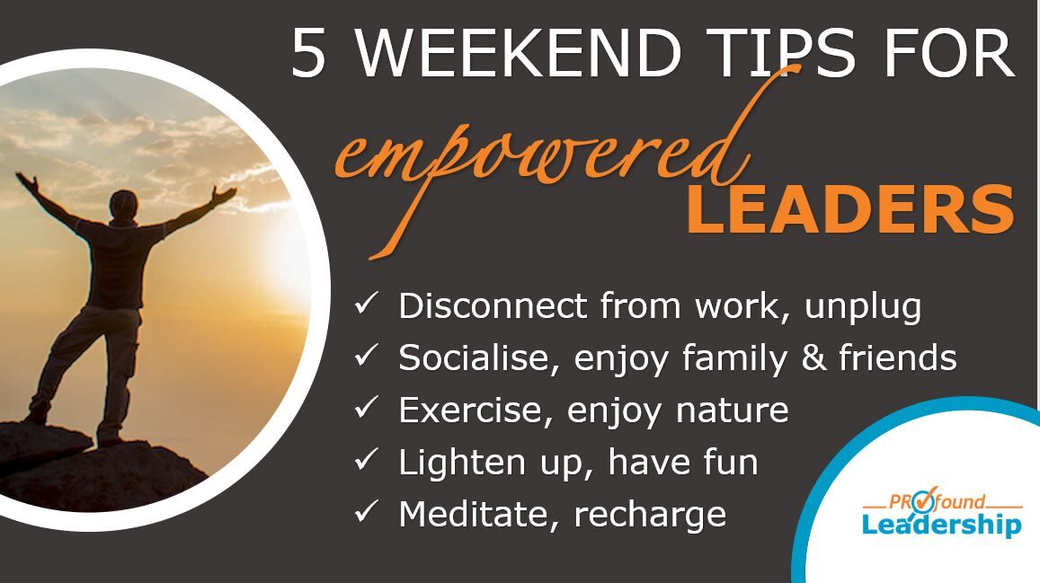 ProfoundLead's tweet photo. You spent the work-week giving 100% to your job, now it’s time to recharge. 🔋

#wemakeiteasy #leadershiptraining 
#daretomakeadifference #worklifebalance #rechargeyourbatteries #leadership #leadershipqualities #leadershipdevelopment https://t.co/10kzUW2ICZ