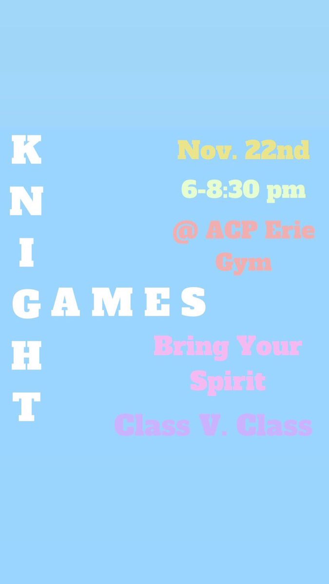 knight games 2.0 is one week from tomorrow!! come out november 22nd and get ready to do this botc style :))