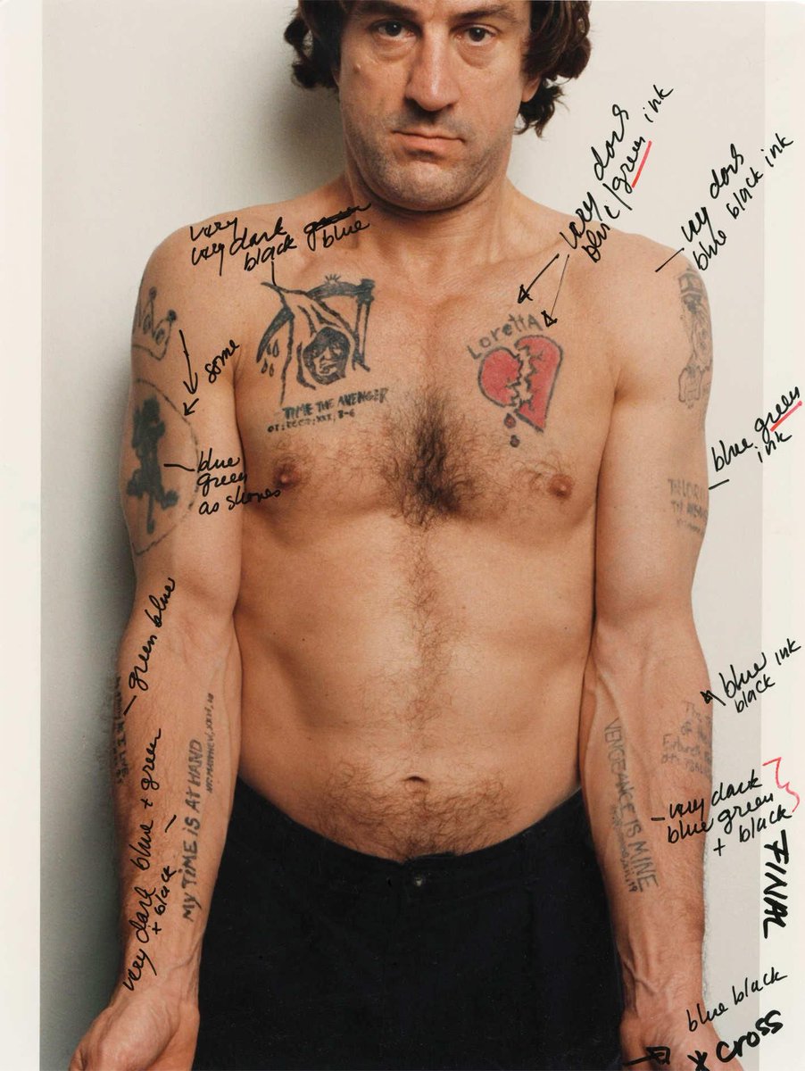 X 上的Tribeca:「Martin Scorsese's notes on Robert De Niro's