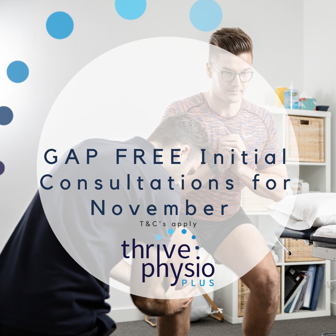 TouchFootballSA's tweet image. Claim your Gap Free Physio Consult!

To celebrate new team member Matt coming on board, Thrive Physio Plus are offering GAP FREE initial consultations with Matt to TFSA participants until the end of November.

Simply call 8490 0777 or book online with the code 'mattgapfree'