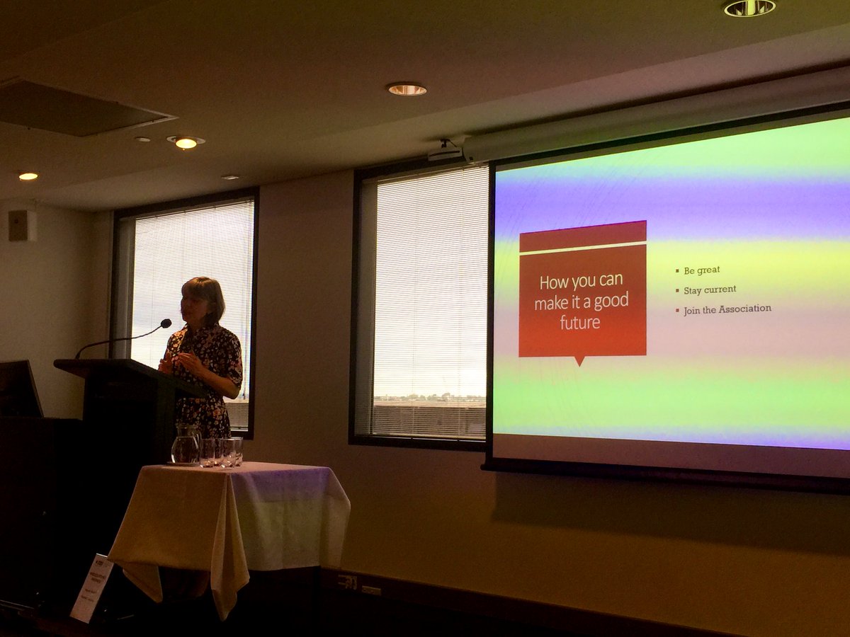 ALIALibTech's tweet image. “In order to shape a better future, we have to be great.” Says CEO of @ALIANational Sue McKerracher #LibTech19