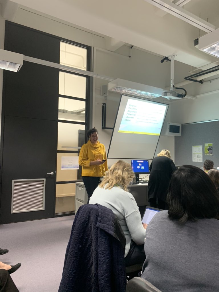 GabzzC's tweet image. Loving our first breakout session with @misskokolib Canva is such a fantastic tool for any library promotion  #LibTech19 #canvaworkshop