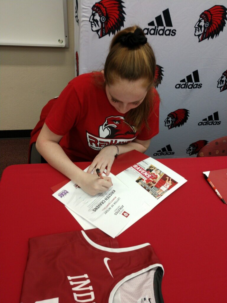 portagehoops's tweet photo. Congratulations to seniors Kristen Cravens, Halle Rosado and Destiny Hernandez for signing their letters of intent to play with IUN next season.  Kristen will play basketball, Halle will play b-ball and soccer and Destiny will play soccer.  Congrats to all 3! https://t.co/nqkUkODUFE