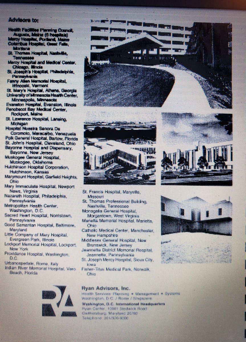 Jack Ryan, LFACHE, FAAHC & Diplomate AAMA pioneered #medicalMall #Podular #Formedia designs at 400+ hospitals, $1 billion in construction in 26 states & 10 counties since 1954 🏨🌍🌎🌏

#ache #americanHospitalAssociation
#jackryanAdvisor #healthcaredesign 
#RyanAdvisory